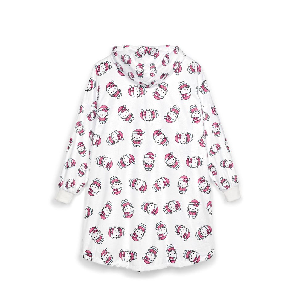 Pink Hello Kitty Santa Blanket Hoodie