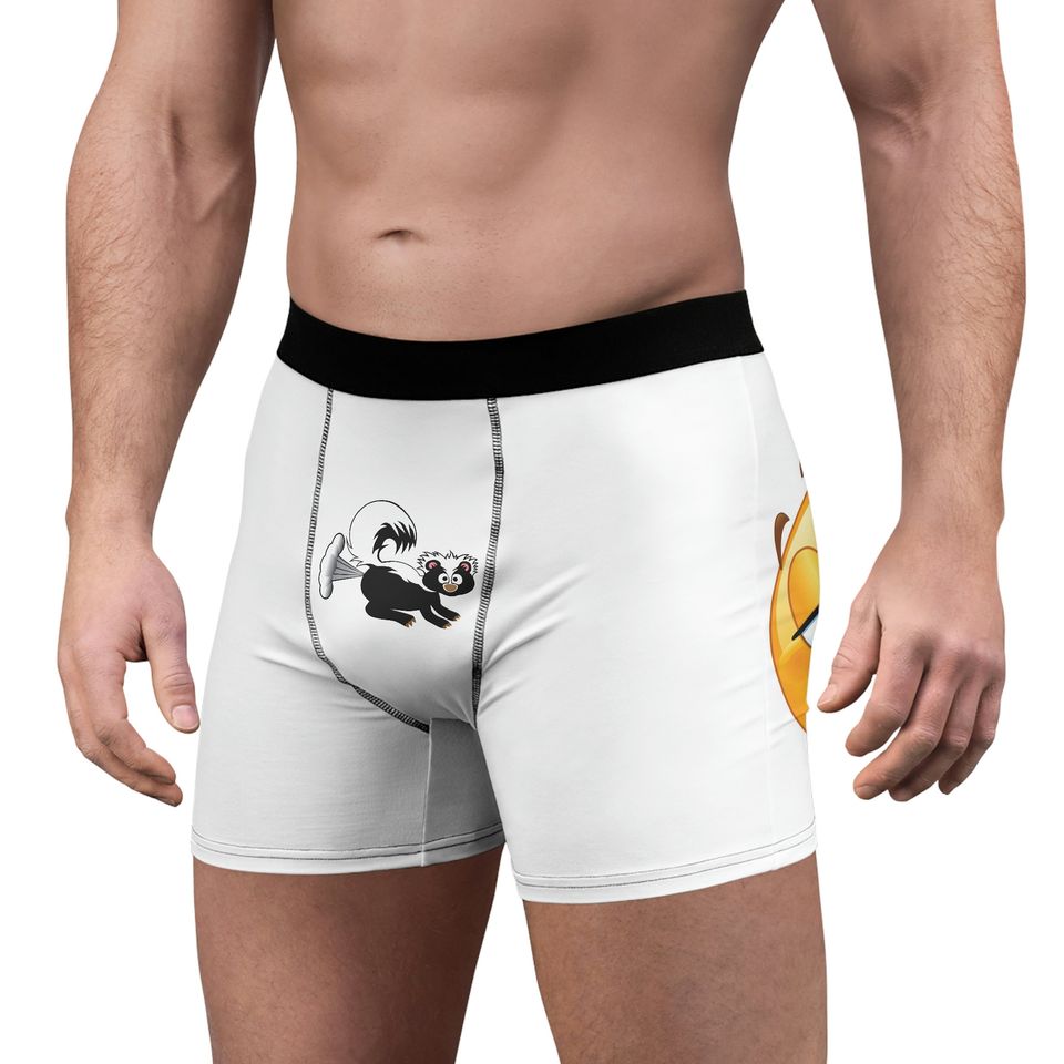 Silent and Violent Men's Boxer Briefs, Funny Boxer Briefs