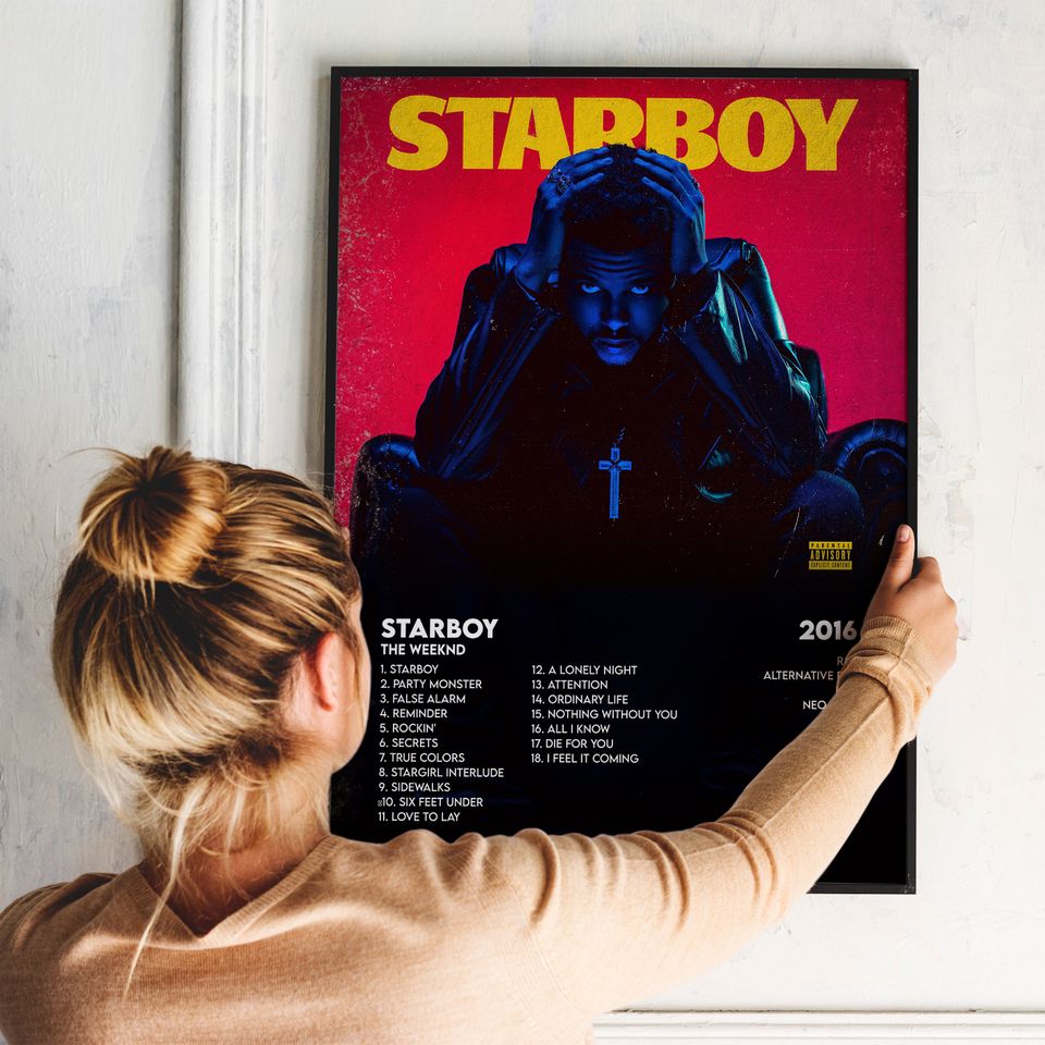 Weeknds Starboy Album Cover Print Poster
