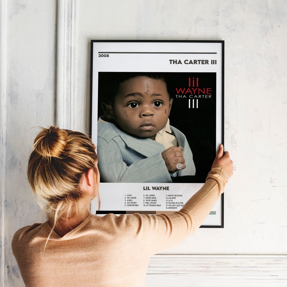 Lil Wayne Poster, Lil Wayne Concert Poster, Retro Music Poster