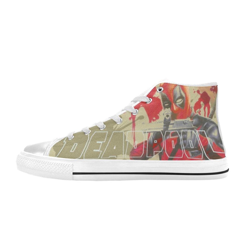 Deadpool High Top Sneakers Canvas For Men