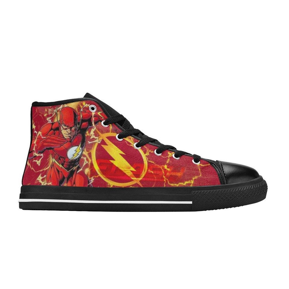 The Flash  Canvas High Top Sneakers, Best for Gift
