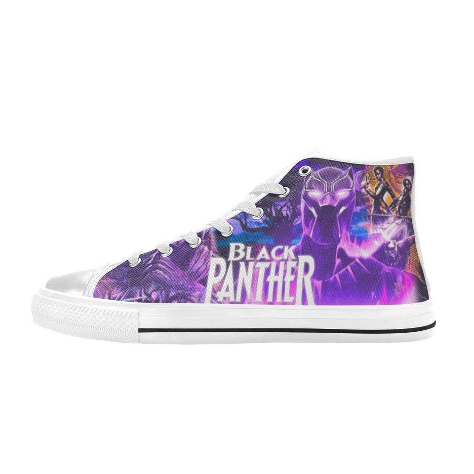 Black Panther Canvas High Top Sneakers, Black Panther Shoes For Men Women
