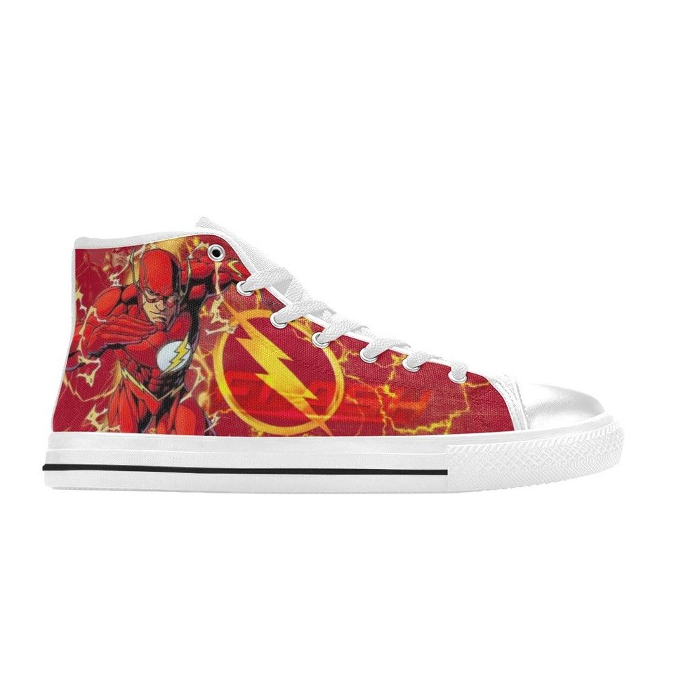 The Flash  Canvas High Top Sneakers, Best for Gift