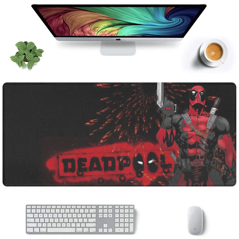 Deadpool Desk Mat Suitable for Gamers, Content Creators, and Others