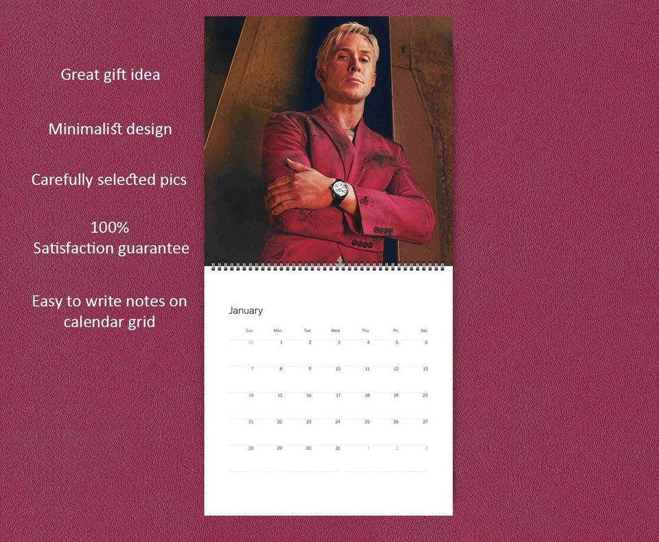 Ryan Gosling Calendar 2025 Ryan Gosling 2025 Celebrity Wall Calendar