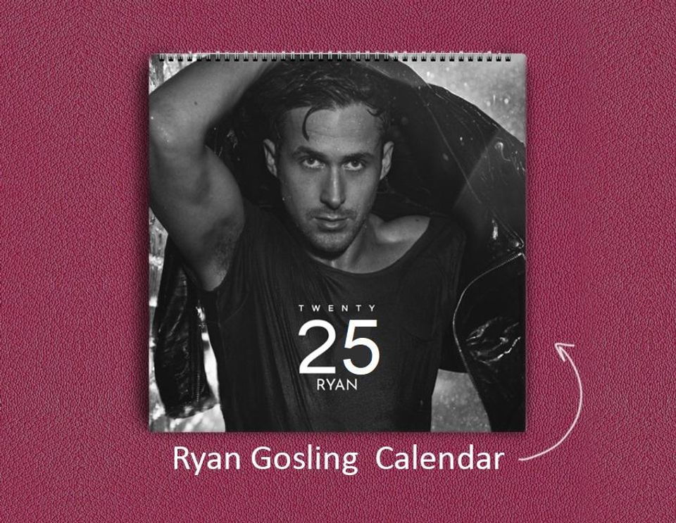 Ryan Gosling Calendar 2025 Ryan Gosling 2025 Celebrity Wall Calendar
