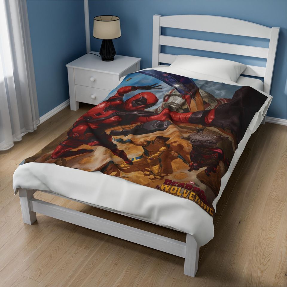 Deadpool and Wolverine Plush Blanket