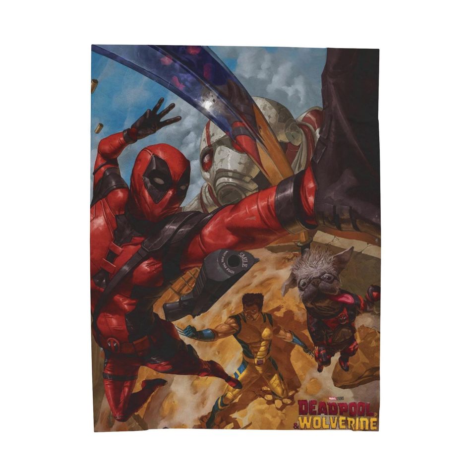 Deadpool and Wolverine Plush Blanket