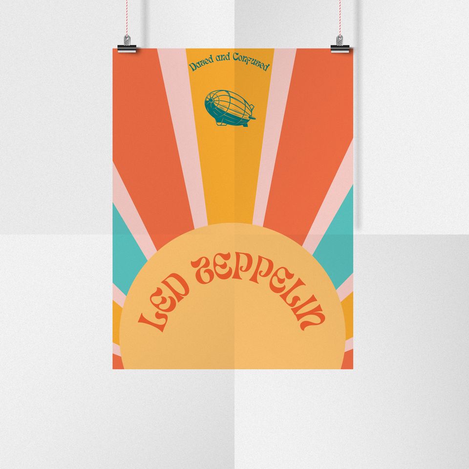 LE.D ZE.PP.ELIN Digital Poster - Dazed and Confused