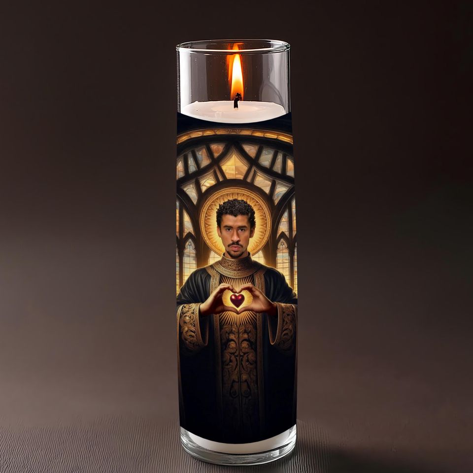 Saint Bad Bunny Celebrity Prayer Candle