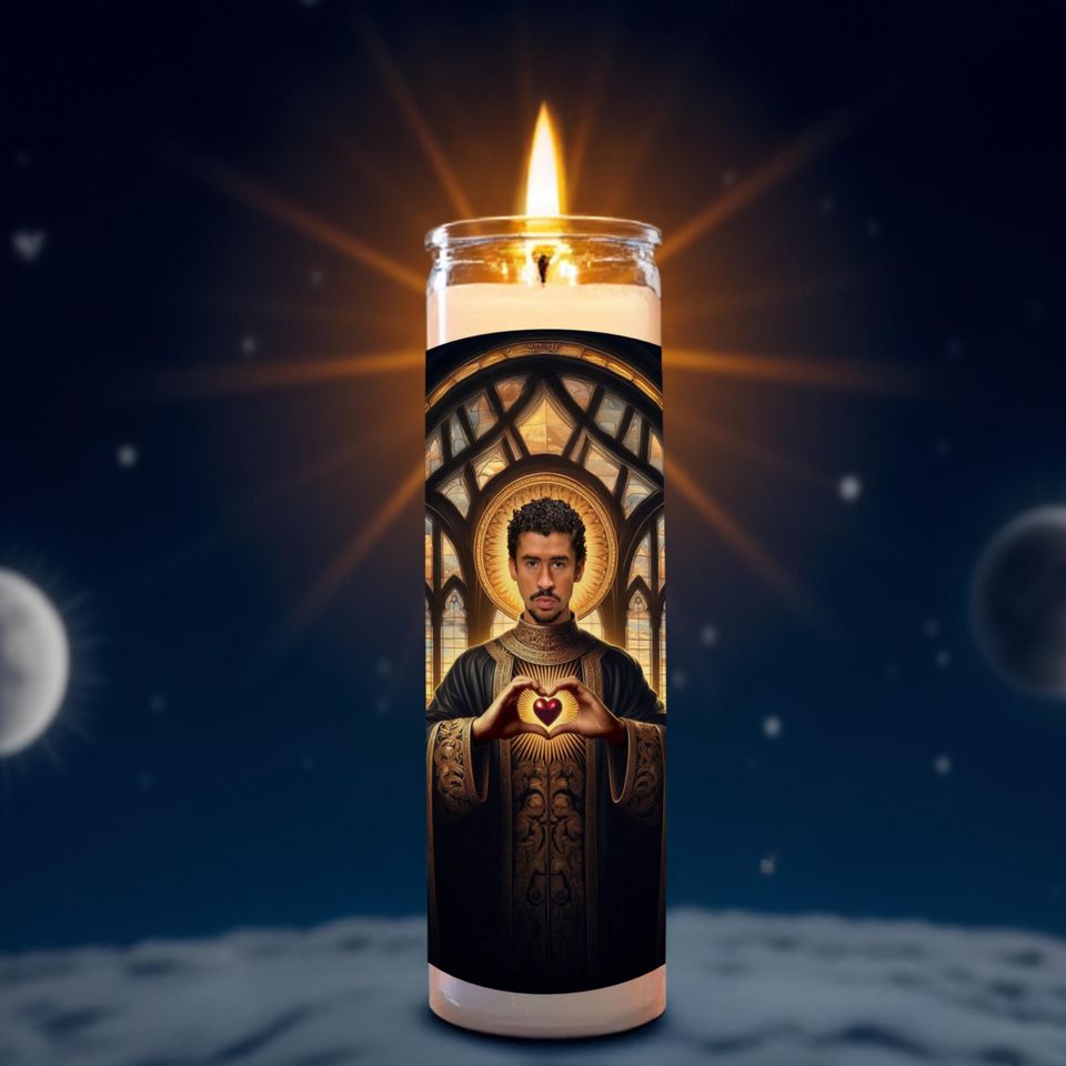 Saint Bad Bunny Celebrity Prayer Candle