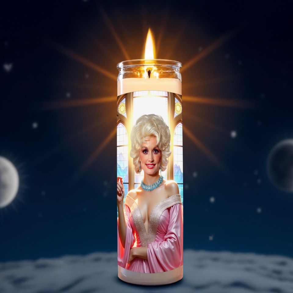 Saint Dolly Parton Celebrity Prayer Candle