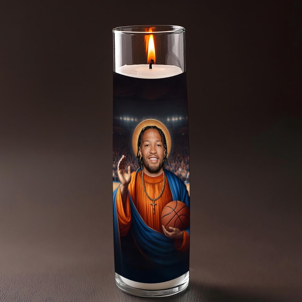 Saint Jalen Brunson Celebrity Prayer Candle