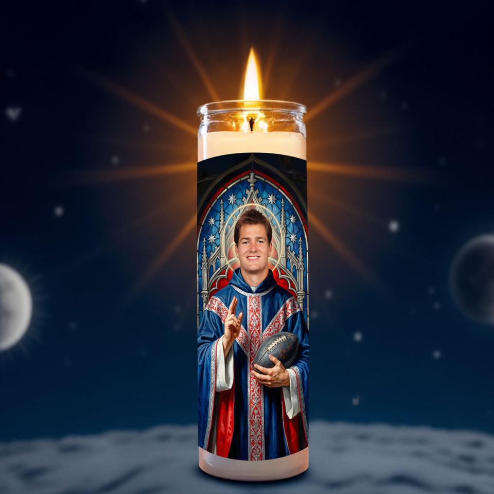 Saint Drake Maye Celebrity Prayer Candle