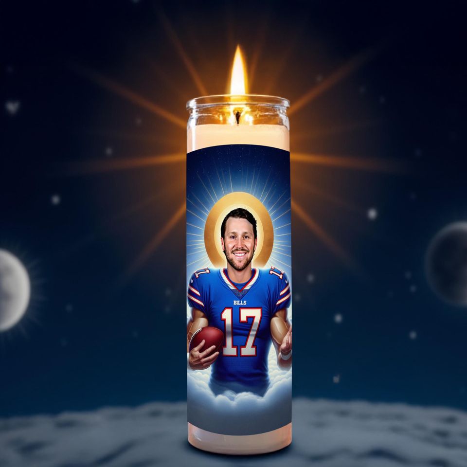 Saint Josh Allen Celebrity Prayer Candle