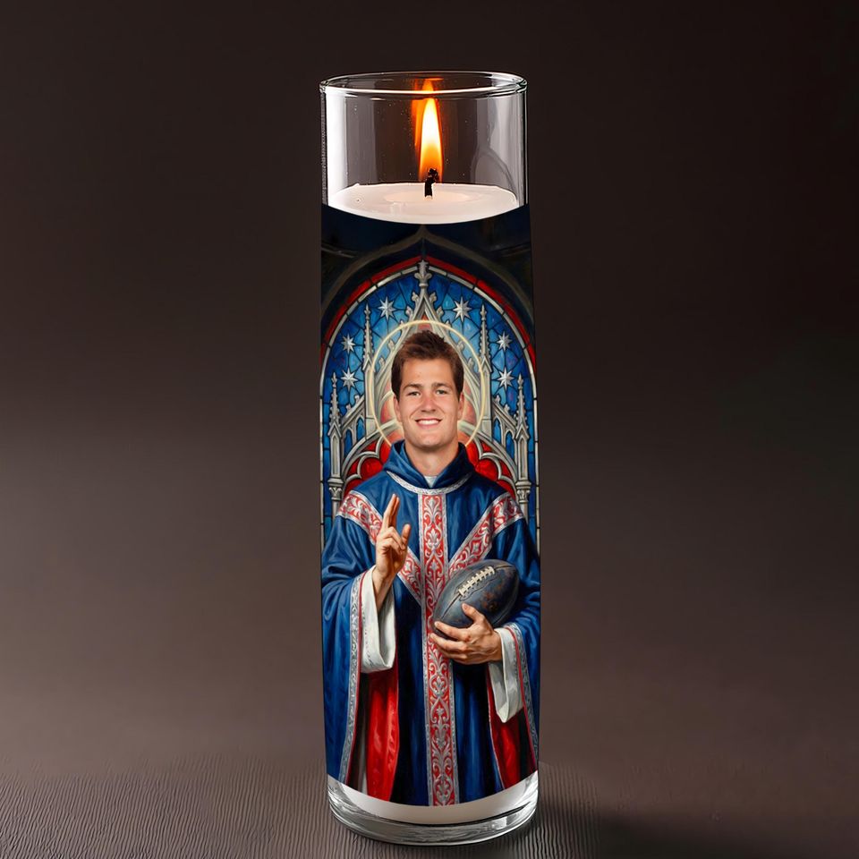 Saint Drake Maye Celebrity Prayer Candle