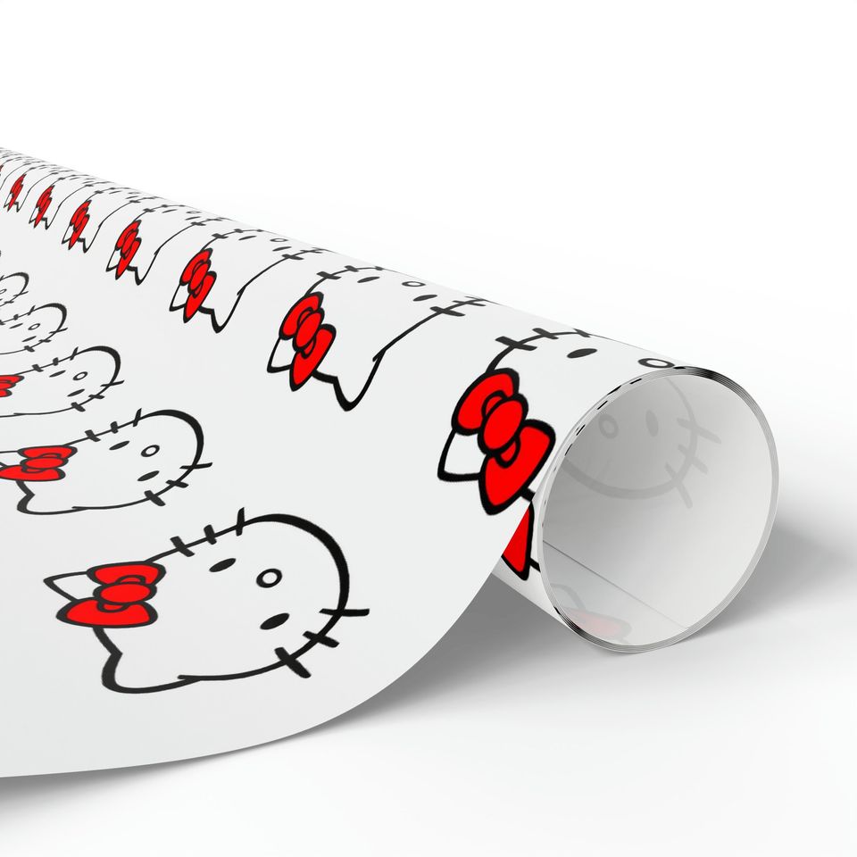 Hello Kitty Wrapping Paper Roll, Birthday Gift Wrap, Hello Kitty Gift Wrap, Wrapping Paper Roll