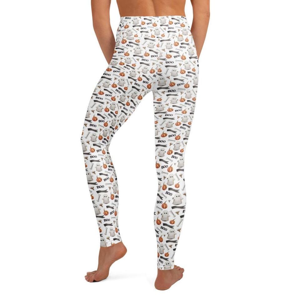 Halloween Boo Yoga Leggings