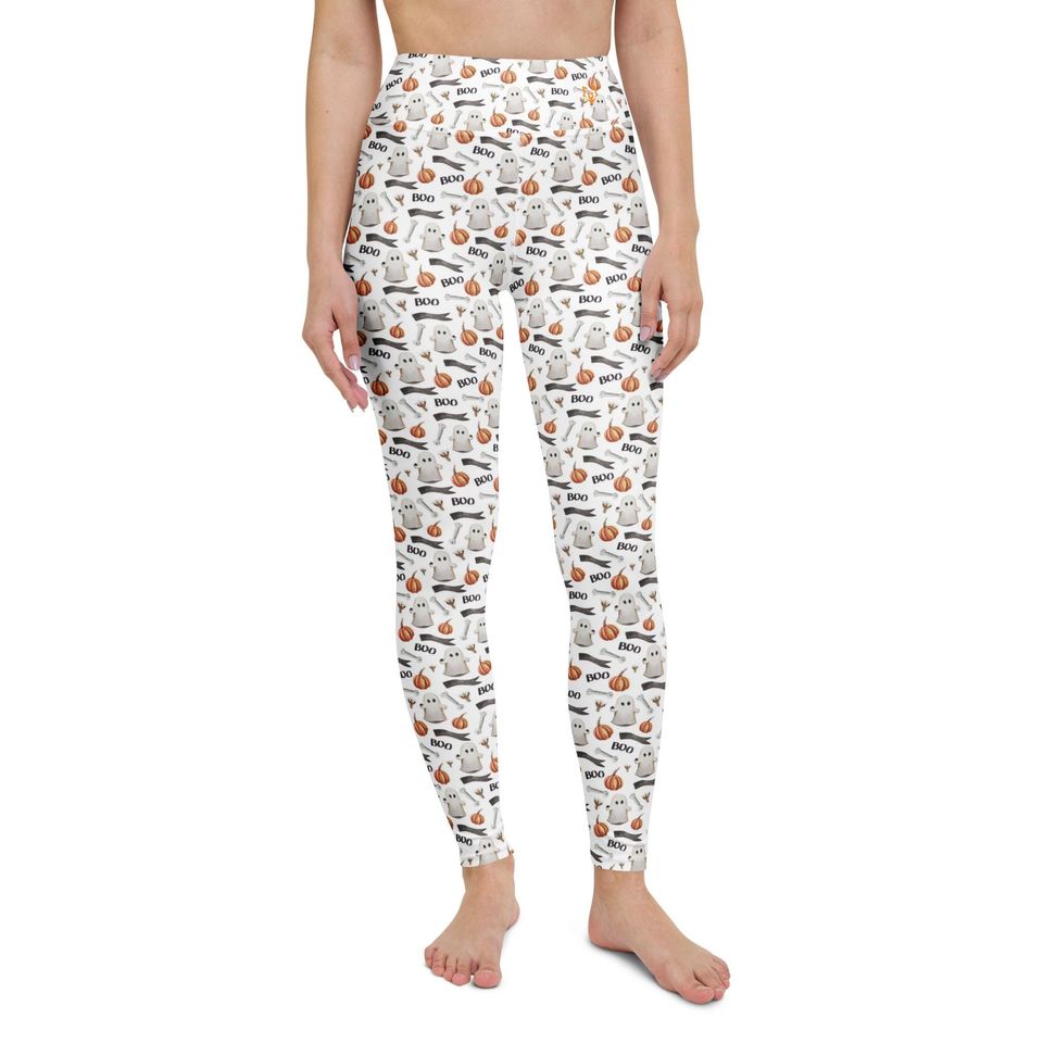 Halloween Boo Yoga Leggings