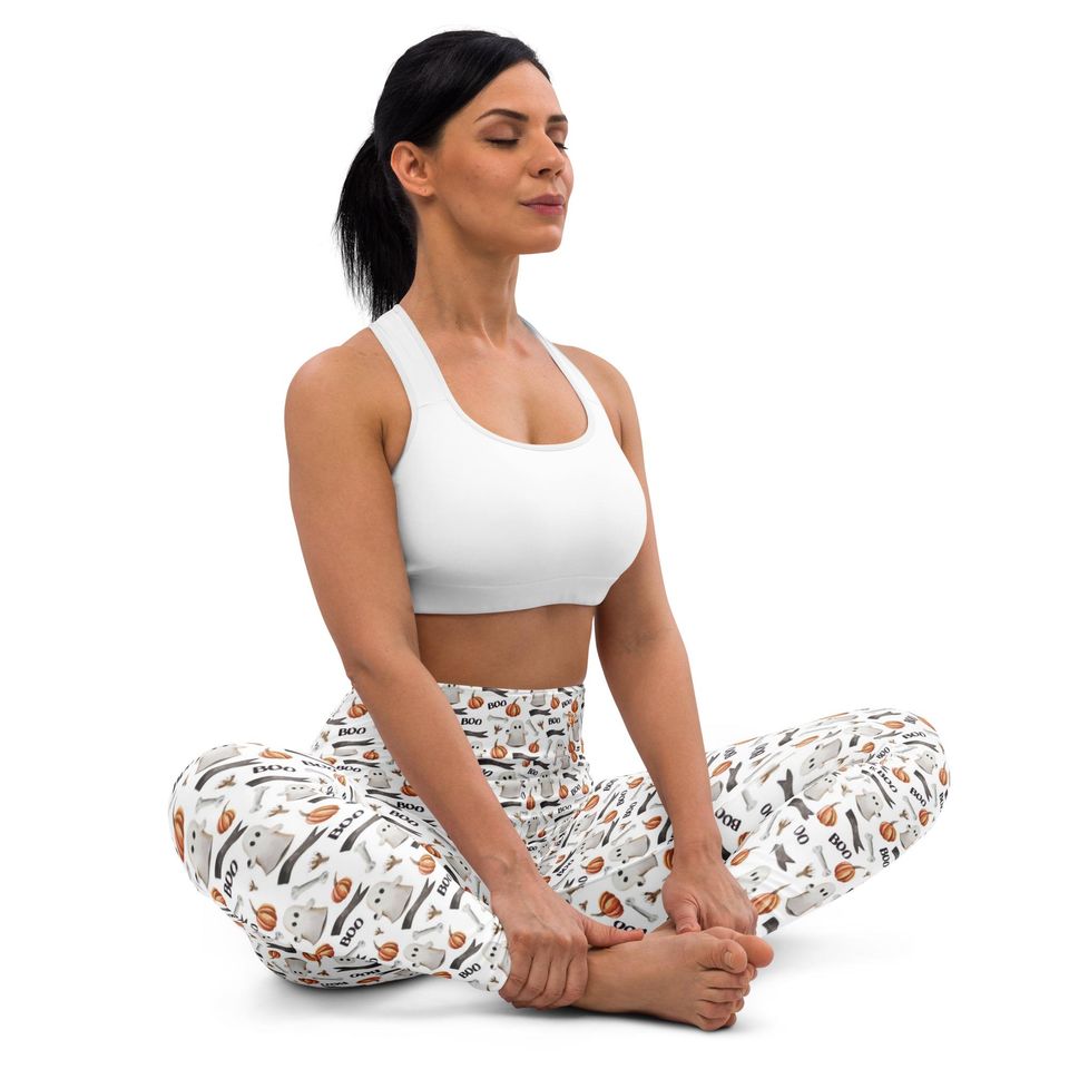 Halloween Boo Yoga Leggings