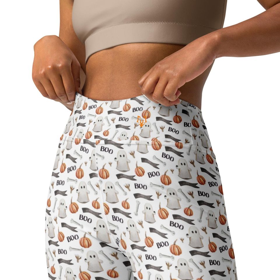 Halloween Boo Yoga Leggings