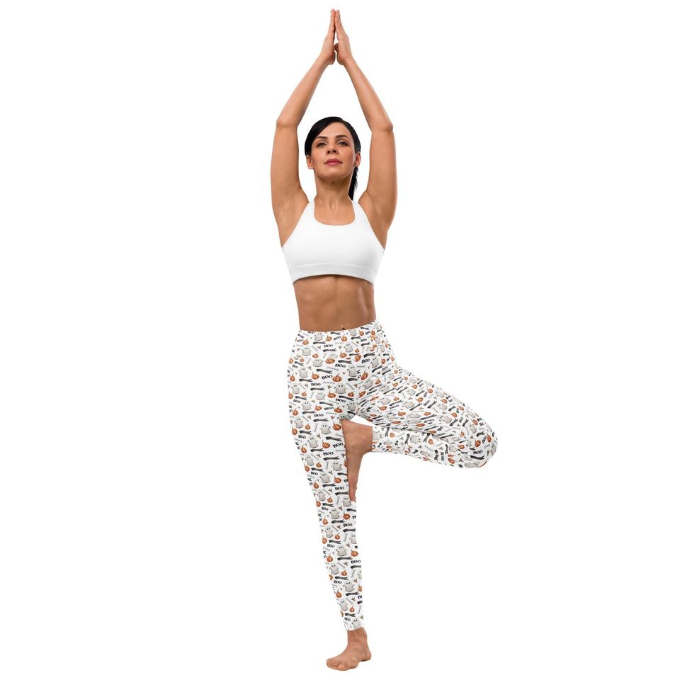 Halloween Boo Yoga Leggings