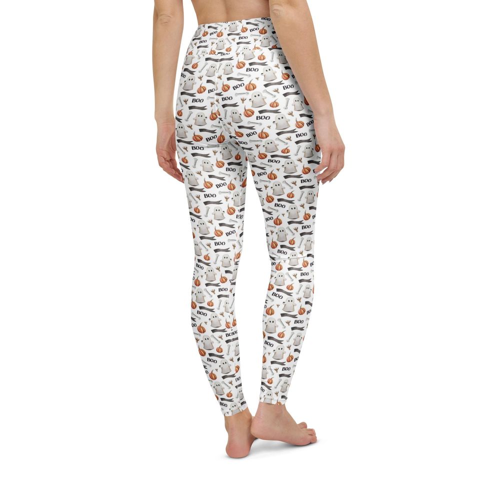 Halloween Boo Yoga Leggings