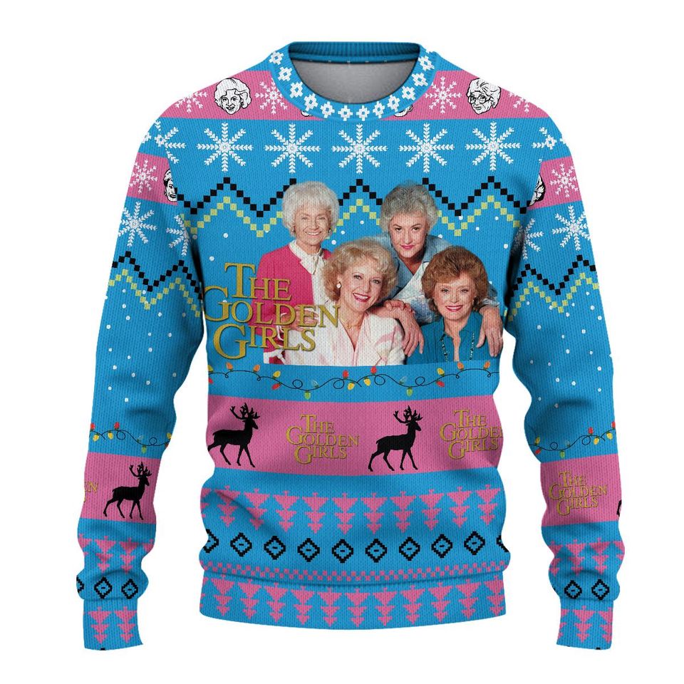Stay Golden Christmas Sweater, Ugly Xmas Sweatshirt, Squad Golden Sweater, Christmas Gift