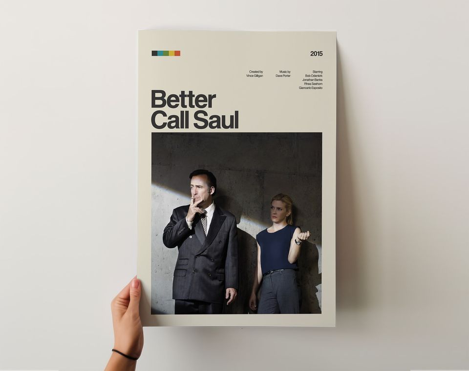 Better Call Saul Poster Print No:2, Tv Show Poster