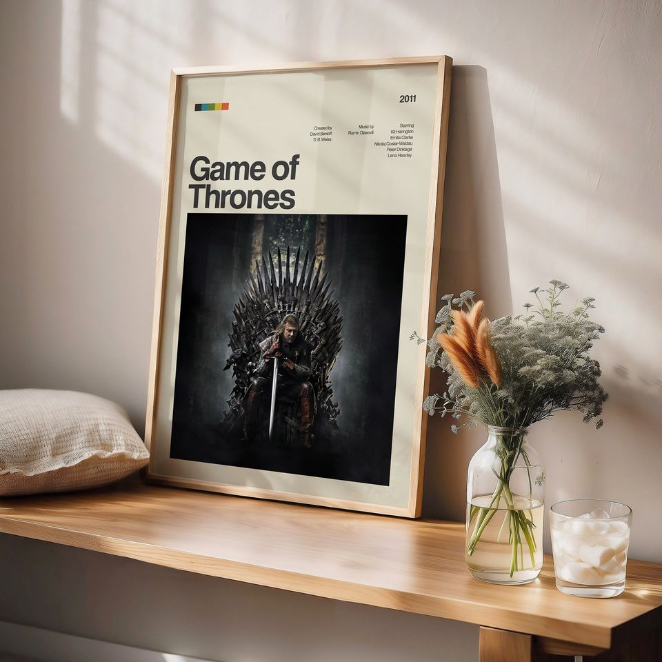 Game of Thrones Poster Print, Tv Show Poster
