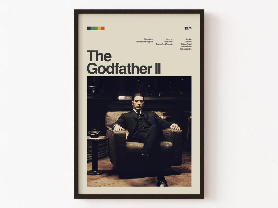 The Godfather Part 2 Poster Print, Movie Poster
