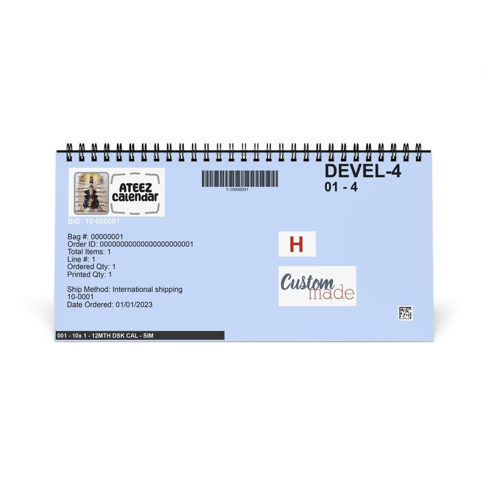 ATEEZ Desk Calendar: Soft Theme, Reusable Any Year