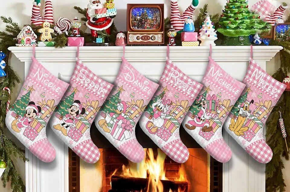 Personalized Disney Princess Christmas Stocking, Stocking Christmas Ornament