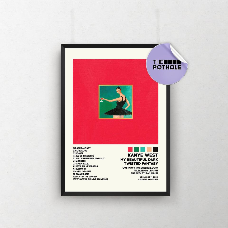 Kanye West Poster / My Beautiful Dark Twisted Fantasy