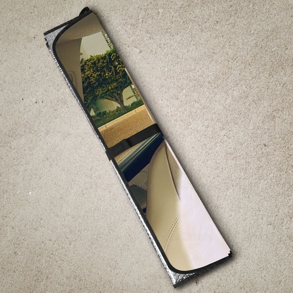 Pomeranian Car Sun Shade, Funny Dog Sunshade