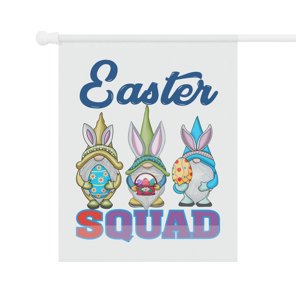 Easter Squad Flag, Easter Flag, Easter Decorations