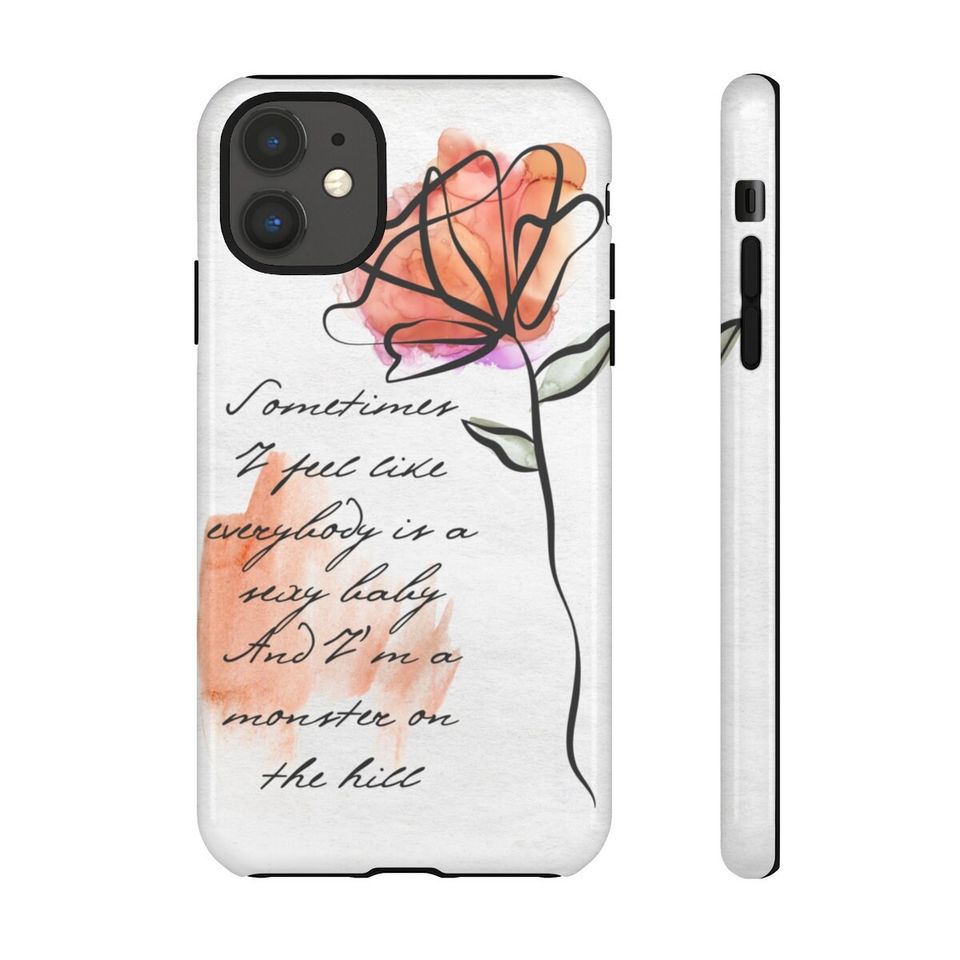 Swift Lyrics Floral Phone Case for iPhone