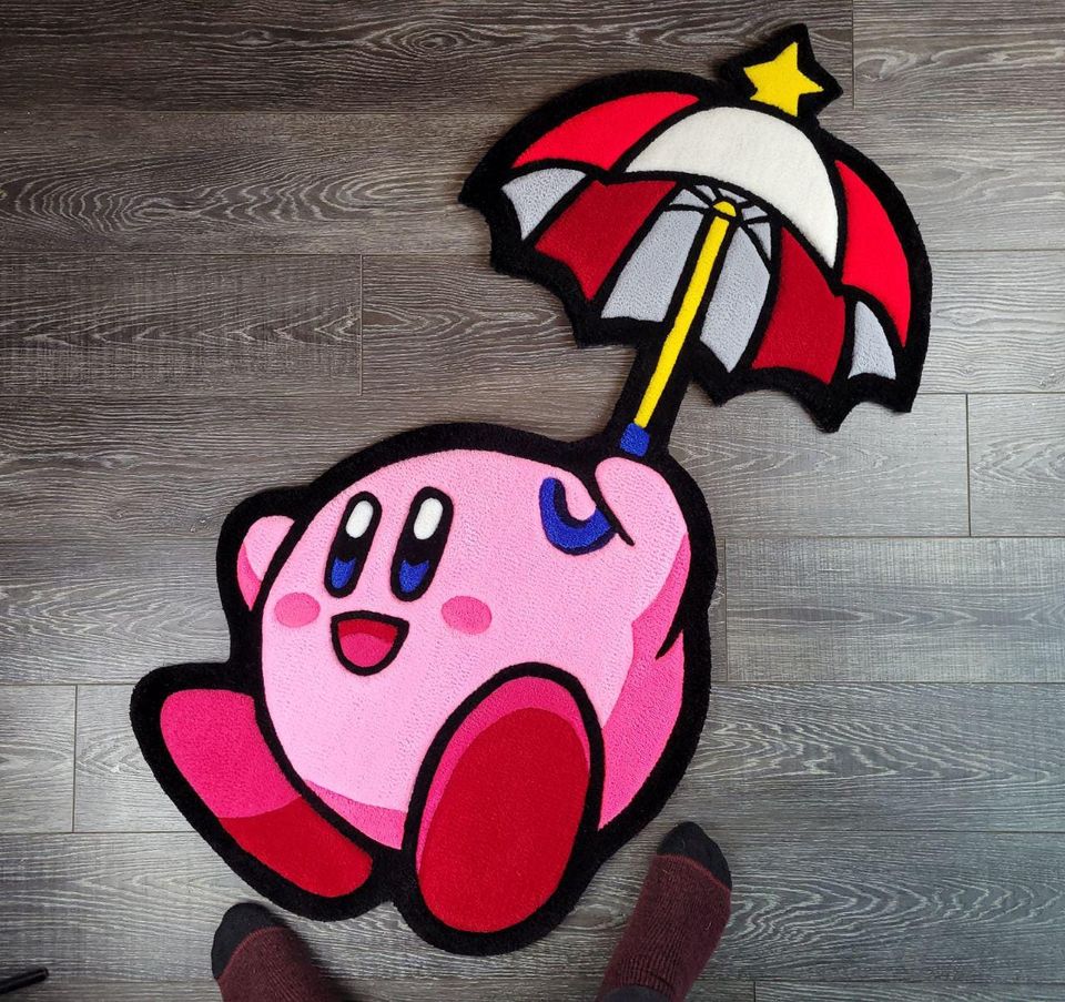 Kirby with Umbrella Shaped Rug
