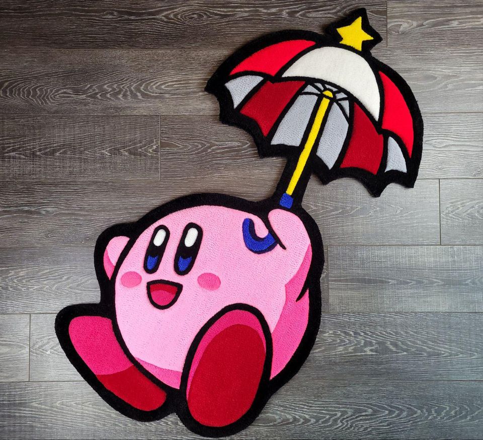 Kirby with Umbrella Shaped Rug