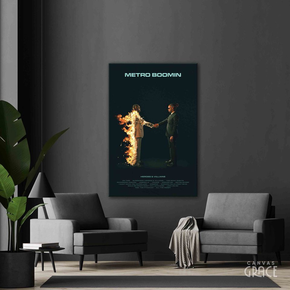 Metro Boomin Poster, Heroes & Villains Poster