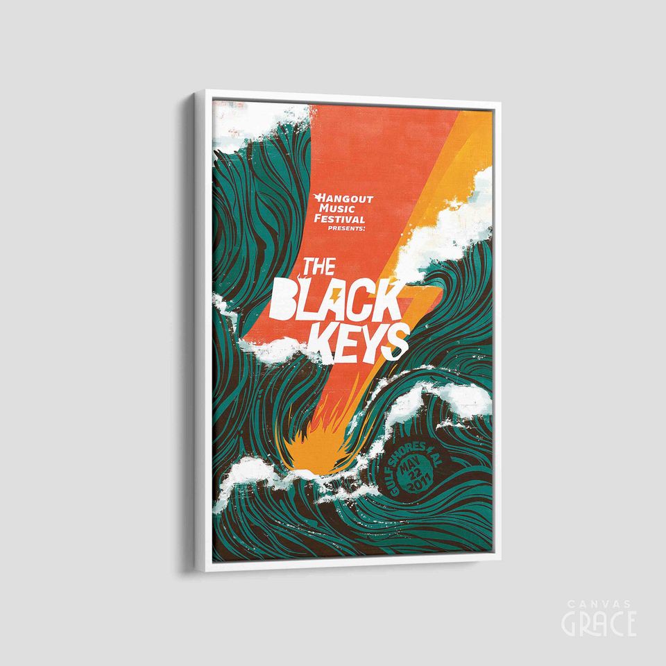 The Black Keys Poster, Black Keys Concert Poster