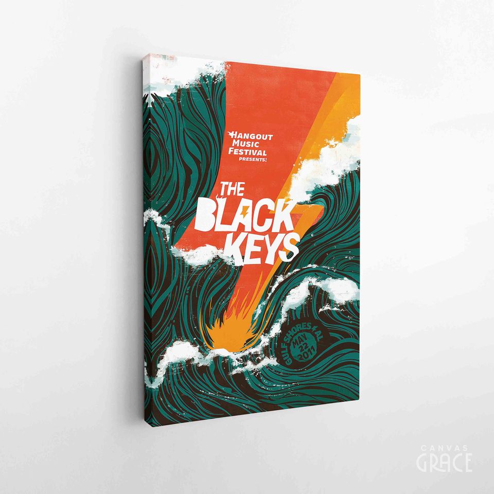 The Black Keys Poster, Black Keys Concert Poster