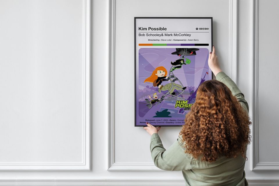 Kim Possible by Triposter, Kim Possible Poster, Disney Channel Art Print