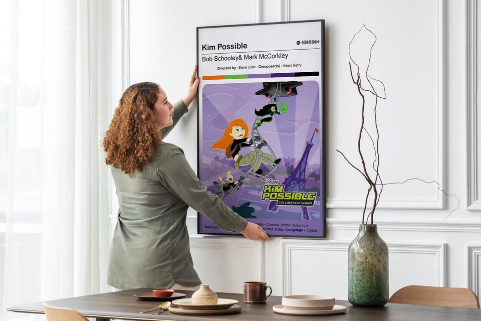 Kim Possible by Triposter, Kim Possible Poster, Disney Channel Art Print