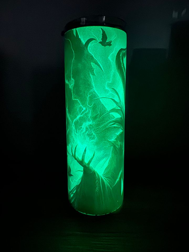 Spooky Maleficent Tumbler - Halloween Witchy Drink Cup