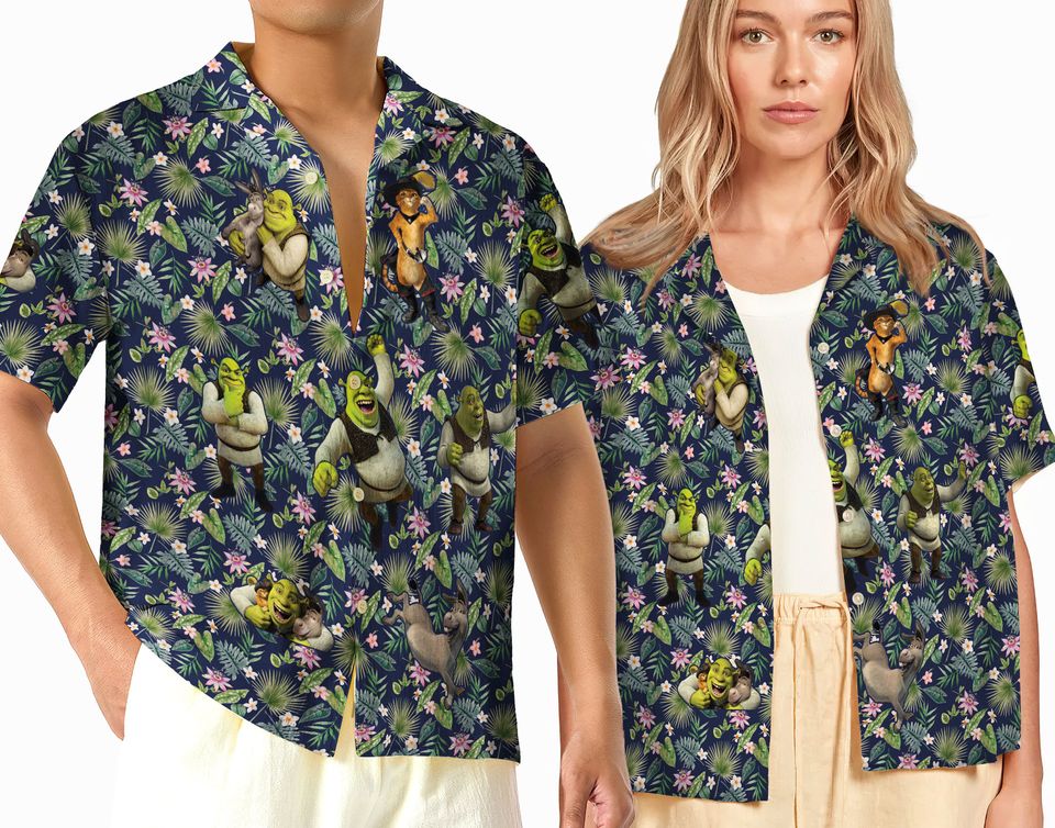 Disney Shrek Can't Today Tropical Hawaiian Shirt