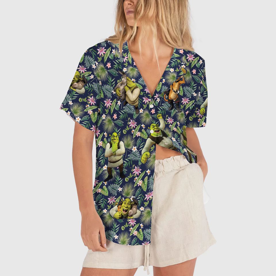 Disney Shrek Can't Today Tropical Hawaiian Shirt