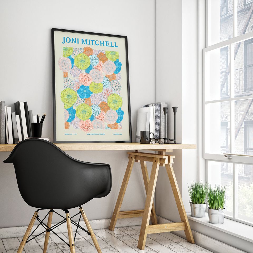 Joni Mitchell Music Poster