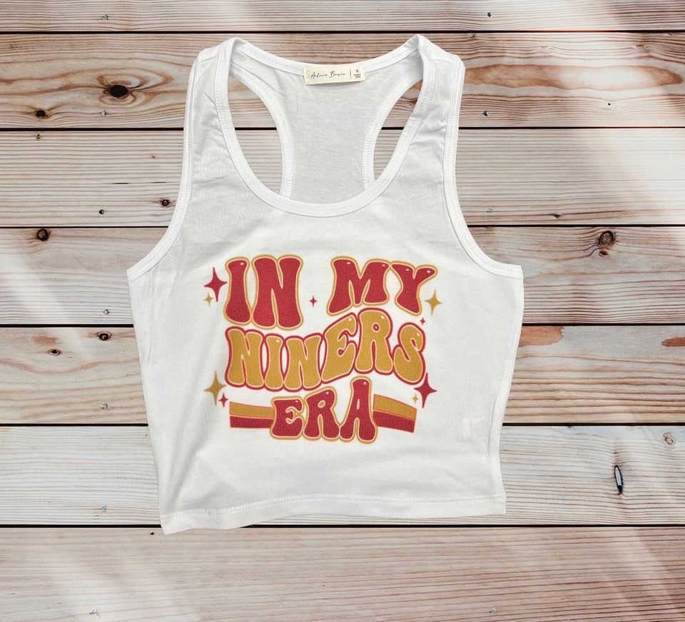In My 49ers Era Crop Tank Top